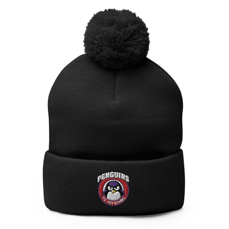 Key School Pom Pom Knit Hat